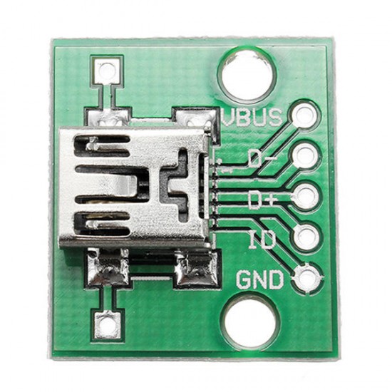 30pcs USB To DIP Female Head Mini-5P Patch To DIP 2.54mm Adapter Board