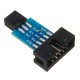 3pcs 10 Pin To 6 Pin Adapter Board Connector ISP Interface Converter AVR AVRISP USBASP STK500 Standard for Arduino - products that work with official Arduino boards