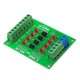 3pcs 5V To 24V 4 Channel Optocoupler Isolation Board Isolated Module PLC Signal Level Voltage Converter Board 4Bit