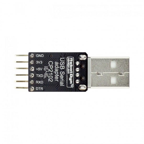 5Pcs USB-TTL UART Serial Adapter CP2102 5V 3.3V USB-A