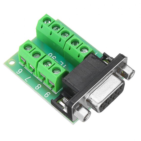 5pcs Female Head RS232 Turn Terminal Serial Port Adapter DB9 Terminal Connector