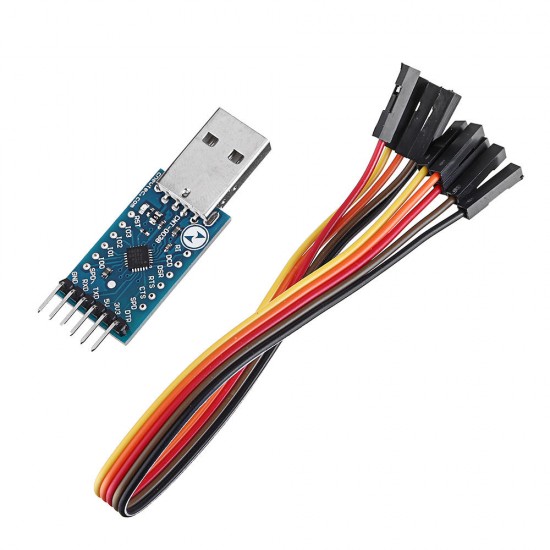 CP2104 USB 2.0 to TTL UART 6pin Serial Converter Module STC PRGMR With Cables