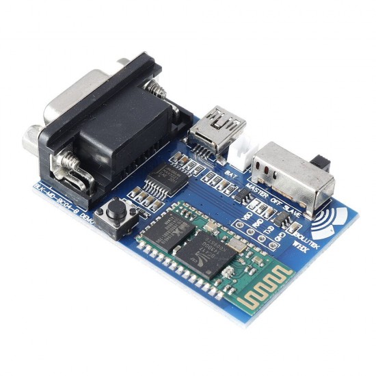 RS232 Bluetooth Serial Adapter Board Communication Master Slave 2 Modes Mini USB Bluetooth Serial Port Profile Module 5V