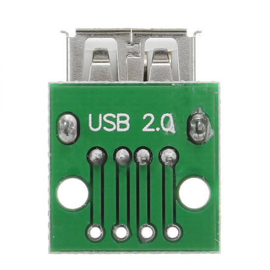 USB 2.0 Female Head Socket To DIP 2.54mm Pin 4P Adapter Board