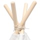 120x120x150cm White Canvas Kids Teepee Children Home Game Toy Play Tent Cubby