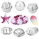 12Pcs 6 Set 6 Shape Aluminum Bath Molds Desert Mould DIY Homemade Craft