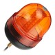 12V 24V Single Bolt Point Mount 60 LED Flashing Amber Orange Warning Signal Light Tractor Beacon IP65