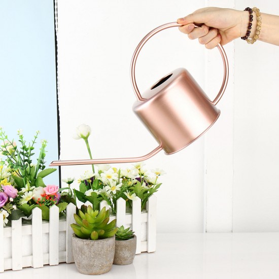 1300ML Watering Can Indoor Garden Plant Flower Spray Irrigation Stainless Steel Pot