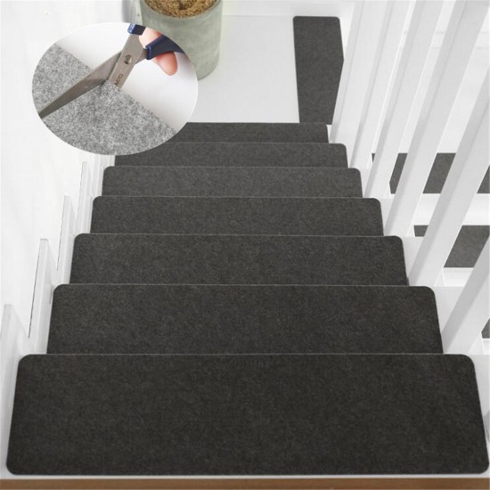 14Pcs/Set Stair Treads Non Skid Slip Carpet Stair Treads Pads Soft Indoor Home Set