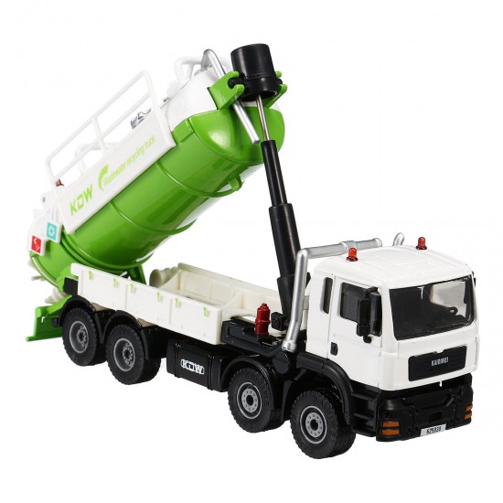 1:50 Scale Diecast Model Vacuum Sewage Waste Water Suction Truck Model Toy Shipping Model