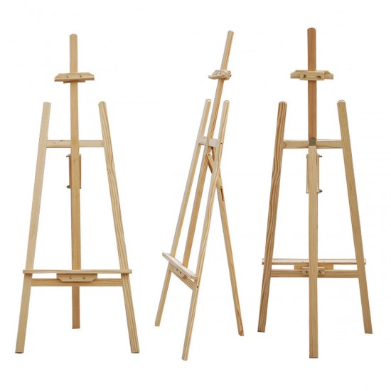 150CM Professional Art Easel Artist Folding Drawing Sketchbook for Artists Wooden Easel Paint Sketch Drawing Tripod