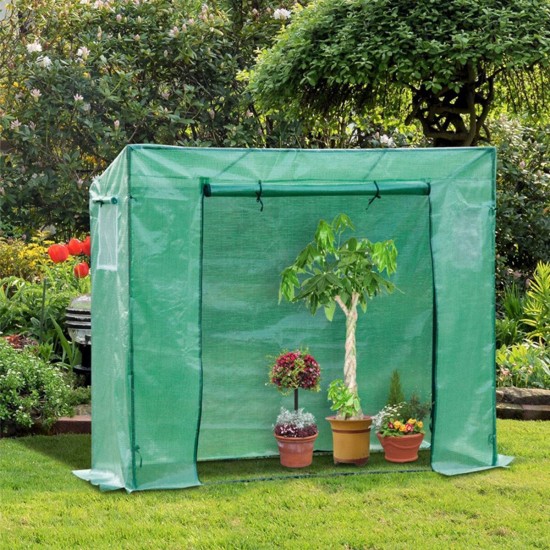 150x100x50cm Greenhouse Storage Outdoor Cover Shed Green Planting Grow Box