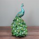 15x13x26cm Peacock Statue Decorative Home Office Art Decorations Desktop Gift