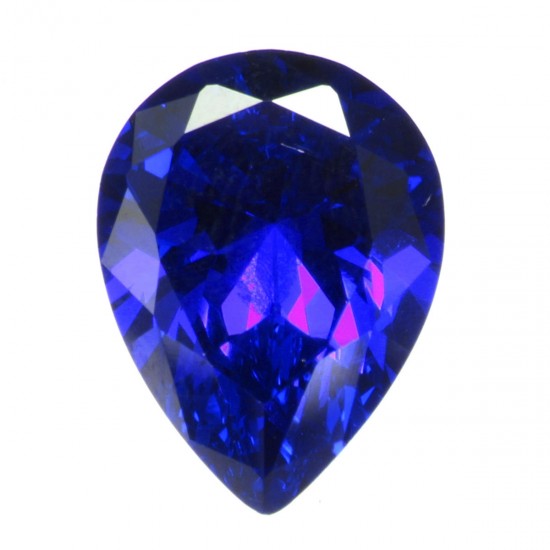 16.87ct Royal Blue Sapphire 13x18mm Pear Cut Loose Gemstone DIY Jewelry Decorations