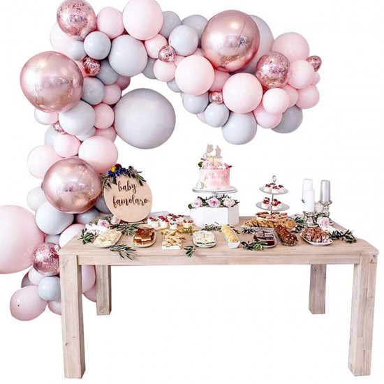 169 Pcs Balloons + Balloon Arch Kit Set Macaron Baloons Wedding Garland Decor