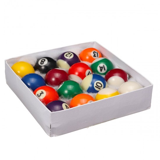 16pcs/set 25MM 32MM 38MM Resin Mini Billiard Pool Ball Children Table Game Toy