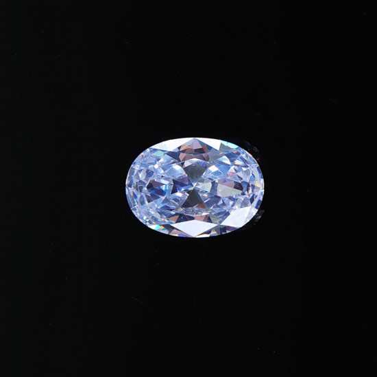 18*25mm White Zircon Sapphire Diamond Oval Cut Loose Gemstones AAA Craft Decorations