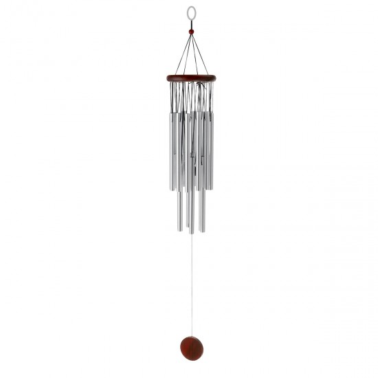 18/27 Tubes Hanging Wind Chimes Wood Metal for Home Yard Garden Decoration Gift