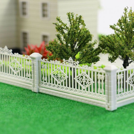 1:87 Detechable Fences for Train Railway HO scale Model Table Building Decorations