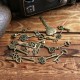 19Pcs Antique Bronze Key Retro Pendant Kit Necklace Bracelet Anklet Decorations