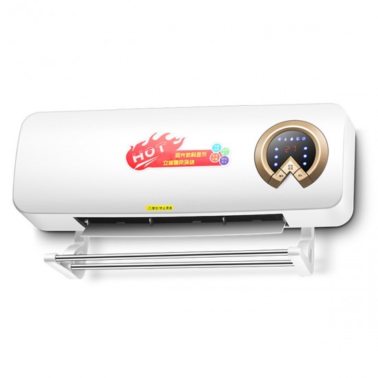 2000W Wall Mounted Remote Air Conditioner Electric Heater PTC 220V 