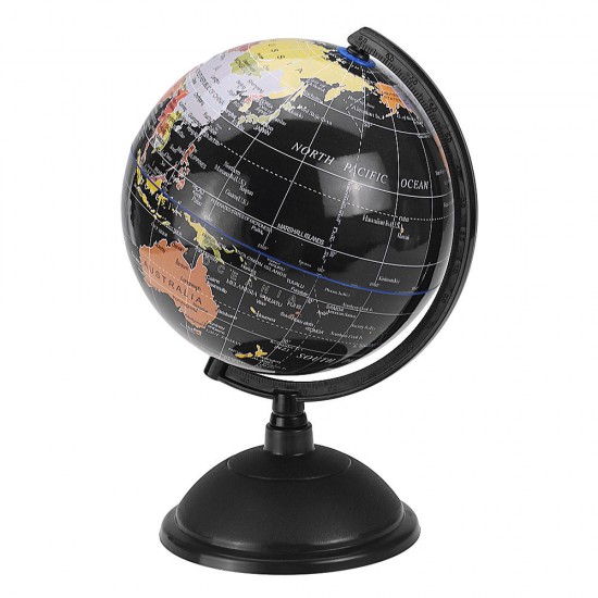 20cm Decorative Desktop Globe Rotating Earth Geography World Globe Base World Map Education Gift