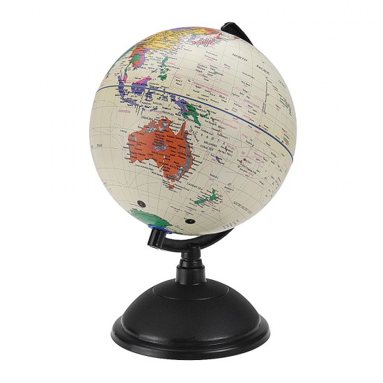 20cm Decorative Desktop Globe Rotating Earth Geography World Globe Base World Map Education Gift