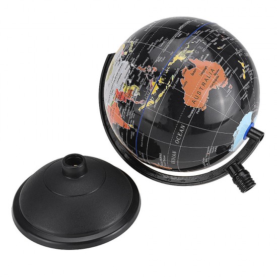 20cm Decorative Desktop Globe Rotating Earth Geography World Globe Base World Map Education Gift