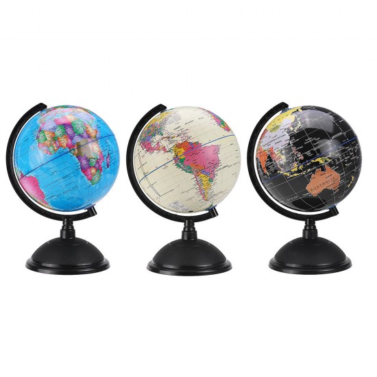 20cm Decorative Desktop Globe Rotating Earth Geography World Globe Base World Map Education Gift