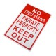 20cmx30cm Aluminum No Trespassing Private Property Keep Out Sign Warning Sign