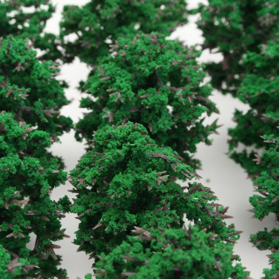 20pcs Mini Fir Trees Model Train Railway Forest Street Scenery Layout Decorations