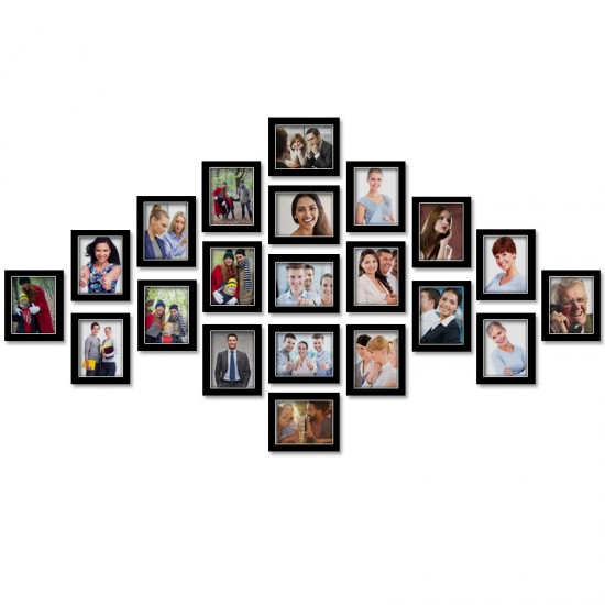 21Pcs Creative Cardboard 7 inch Photo Wall DIY Combination Photo Frame