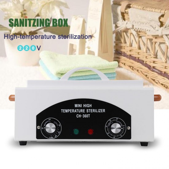 220V 300W Towel High Temperature Sterilization Cabinet UV Nail Tools Medical Dry Heat Sterilizer