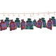 24 Days Christmas Cotton Hanging Advent Calendars Countdown Drawstring Gift Bags Candy Biscuit Pouches Present Gift Wrap