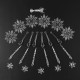 24Pcs Christmas Large Snowflake Ornament Charm Pendant Xmas Party Decoration