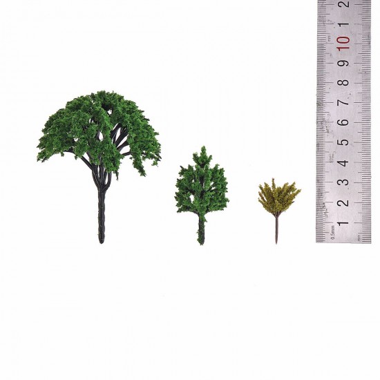 25/30/50Pcs Model Tree Set Sand Table Decorations Layout Railway Road Scenery Landscaping