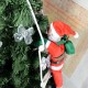 25cm Christmas Gift Pendant Merry Christmas Decoration Santa Claus Climbing On Rope Tree X-mas Ladder Toy Doll