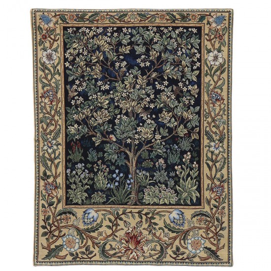 27''X35'' William Morris Tree of Life Fine Art Tapestry Wall Hanging Home Decorations