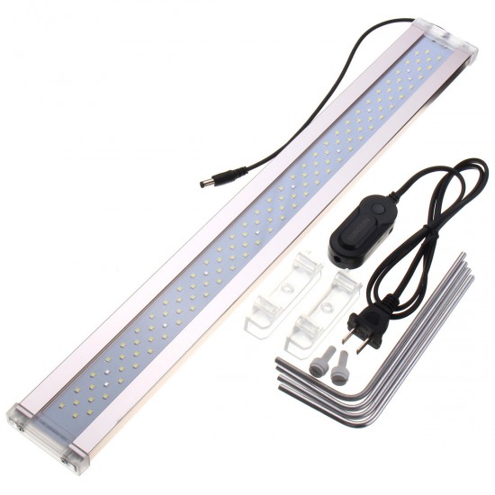 28-75cm 7500K 12/14/24W LED Aquarium Light Plant Fish Tank Bar Submersible