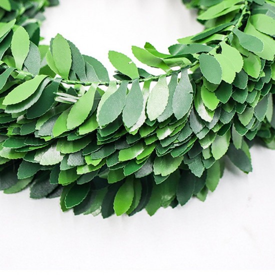 295 Inch Ivy Leaf Garland Green Plant Plastic Vine Foliage Plastic Iron Wire Decor