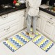 2Pcs Kitchen Floor Carpet Non-Slip Area Rug Bathroom Door Mat