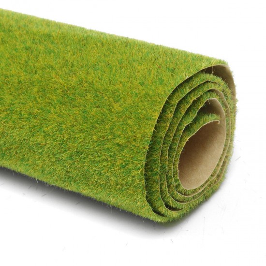 2Pcs Model Grass Mat Artificial Train Grass Mat Lawn Paper for DIY Train Railroad Scenery Landscape Decorations