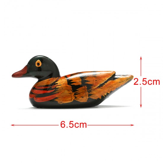 2Pcs Resin Mandarin Ducks Feng Shui Chopstick Holder Home Office Display Decoration