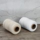 2mm 200M Beige/White DIY Cotton Twisted Cord Rope Craft Macrame String Natural