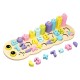 3 In 1 Education Assembling Logarithmic Board Digital Shape Building Block Toys