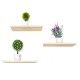 3 PCS Wall Shelf Wooden Rack Plant Show Platform for living Room