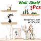 3 PCS Wall Shelf Wooden Rack Plant Show Platform for living Room