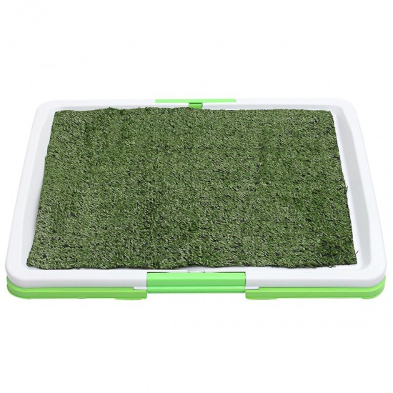3 Tire Indoor Puppy Dog Pet Potty Training Pee Pad Mat Tray Grass Toilet With Tray