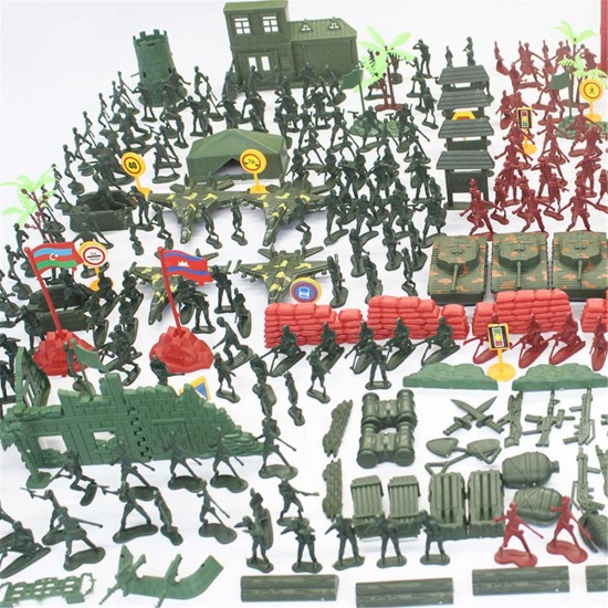 330pcs Military Plastic Model Playset Toy Soldiers Figures & Accessories Kid Toys