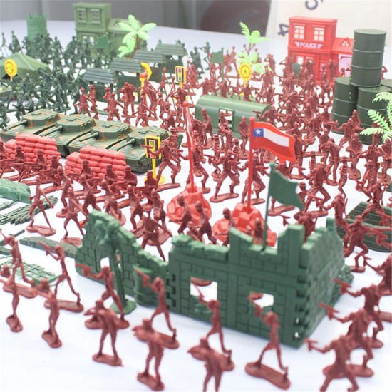 330pcs Military Plastic Model Playset Toy Soldiers Figures & Accessories Kid Toys